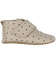 Pom Pom Soft Sole Leather Shoes - Beginners Velcro Scallops - Do