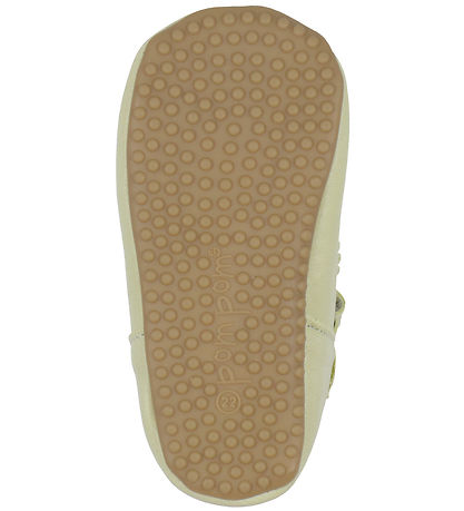 Pom Pom Ballerina Slippers - T-Bar - Soft Lemon