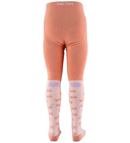 Melton Tights - Rabbit - Peach Pink