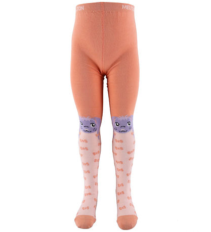 Melton Tights - Rabbit - Peach Pink