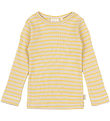 Petit Piao Blússa - Rib - Modal - Yellow Sun/Dark Off White