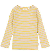 Petit Piao Blouse - Rib - Modal - Yellow Sun/Dark Off White