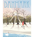 Vissevasse Poster - 30x40 cm - Denmark - Winter sun