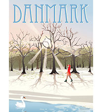 Vissevasse Poster - 50x70 cm - Denmark - Winter sun