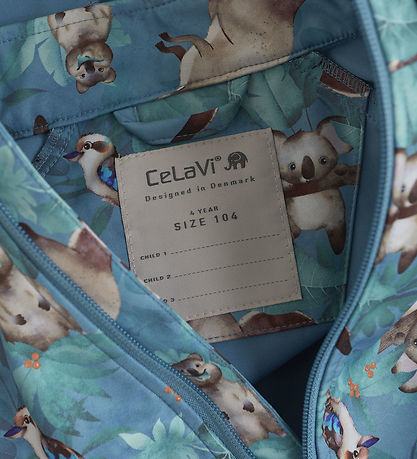 CeLaVi Softshelljacke - Blue Himmel m. Print
