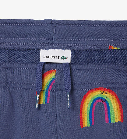 Lacoste 스웨트 반바지 - 파란색 보라색 포함 무지개