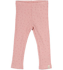 Petit Piao Leggings - Rib - Modaal - Helder Rose