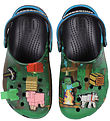 Crocs Sandals w. Lights - Classic Clog K - Blue/Black w. Minecra