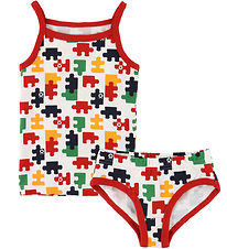 Katvig Underwear - White w. Jigsaw Puzzle