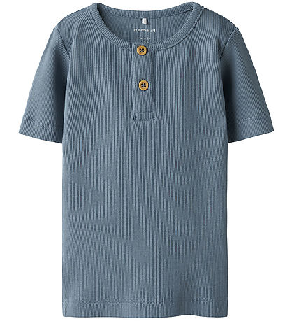 Name It T-shirt - Rib - Noos - NmmKab - Spring Sjön