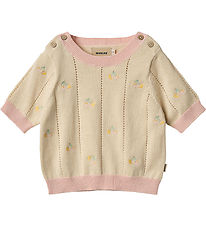 Wheat T-shirt - Knitted - Malvina - Sandshell