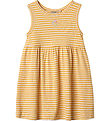 Wheat Dress - Rib - Martha - Yellow Rib Stripe