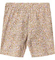 Wheat Bicycle Shorts - Anne - Lilac Flower Meadow