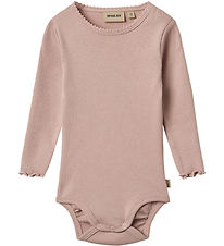 Wheat Bodysuit l/s - Rib - Regitze - Rose Powder