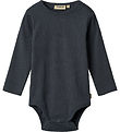 Wheat Bodysuit l/s - Rib - Spencer - Navy