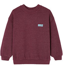 American Vintage Sweatshirt - Lui - Overgeverfd Burgundy