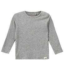 Sofie Schnoor Blouse - Rib - Petriciasb - Grey Melange