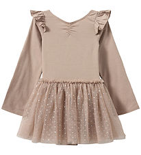 Sofie Schnoor Gymsuit - Tulle - Old Rose w. Dots