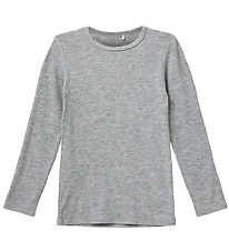 Sofie Schnoor Blouse - Rib - Petrician - Grey Melange