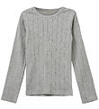 Sofie Schnoor Blouse - PetriciaSY Pointelle - Grey Melange w. Po