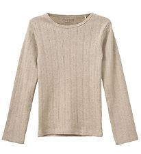 Sofie Schnoor Blouse - PetriciaSY Pointelle - Beige w. Pointelle