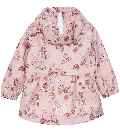 Minymo Softshell Jacket - Peach Whip w. Flowers