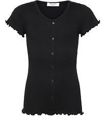 Rosemunde T-shirt - Rib - Baybay - Black