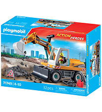 Playmobil Action Heroes - Large Excavator - 71749 - 32 Parts