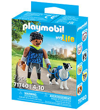 Playmobil MyLife - Jogger mit Border Collie - 71740 - 7 Teile