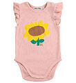 Bobo Choses Bodysuit Sleeveless - Rib - Sunflower - Light Pink