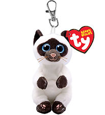 Ty Keychain w. Soft Toy - Beanie Bellies - 10 cm - Miso