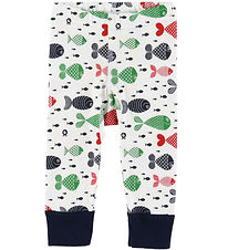 Katvig Leggings - Hvit m. fisk