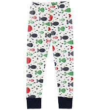 Katvig Leggings - Hvit m. Fisk