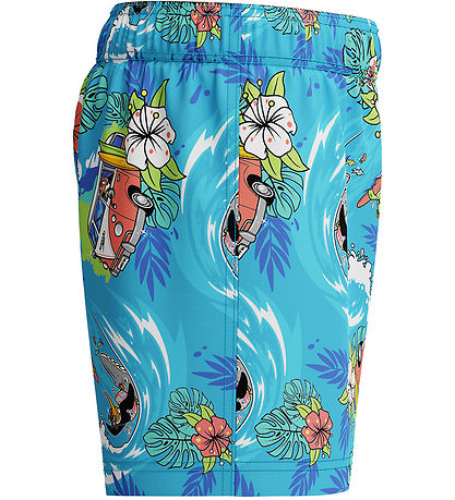 Speedo Badshorts - Lär dig simma - Blå m. Tryck