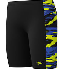 Speedo Badeshorts - HyoerBoom Panel Jammer - Svart m. Gul