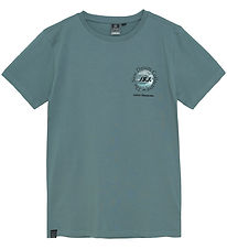 Indiaas Blue Jeans T-Shirt - Stormachtig Sea m. Print