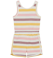 Color Kids Zomerromper - Coral Blush m. Strepen