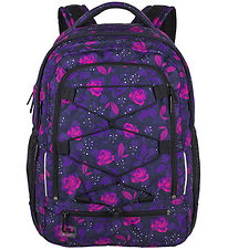 Jeva School Backpack - Survivor - Dark Rose