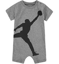 Jordan Summer Romper - Carbon Heather w. Print
