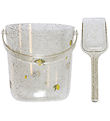 Konges Sløjd Beach Set - Bucket/Shovel - Glitter - Lemon