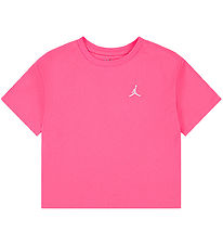 Jordan T-shirt - Boxy - Hyper Pink w. Logo