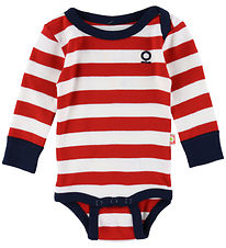 Katvig Romper l/s - Rood/Wit Gestreept