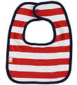 Katvig Teething Bib - Red/White Striped