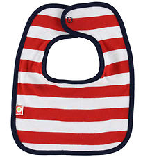 Katvig Teething Bib - Red/White Striped