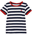 Katvig T-Shirt - Navy/Wit Gestreept