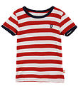 Katvig T-shirt - Red/White Striped