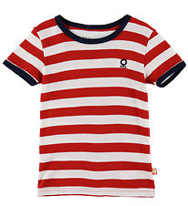 Katvig T-shirt - Red/White Striped