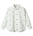 Name It Shirt - NkfFilippas - Oversize - Bright White w. Bow