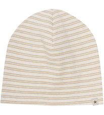 Huttelihut Beanie - Irish Cream w. Stripes