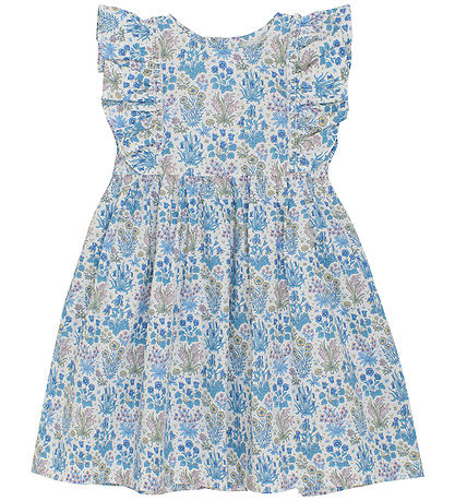 Huttelihut Kleid - Soft Chambray m. Blumen